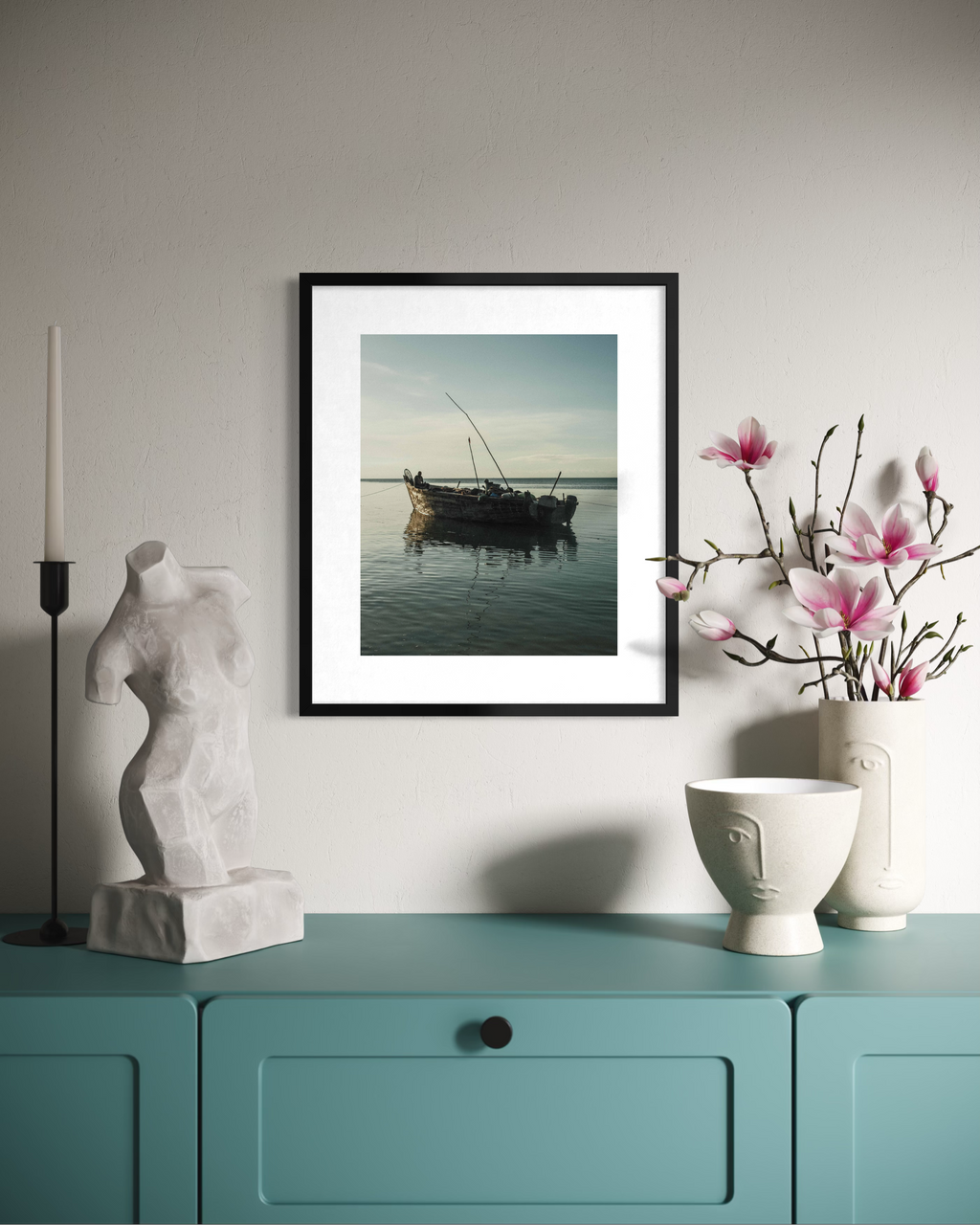 Boat on a Blue Night