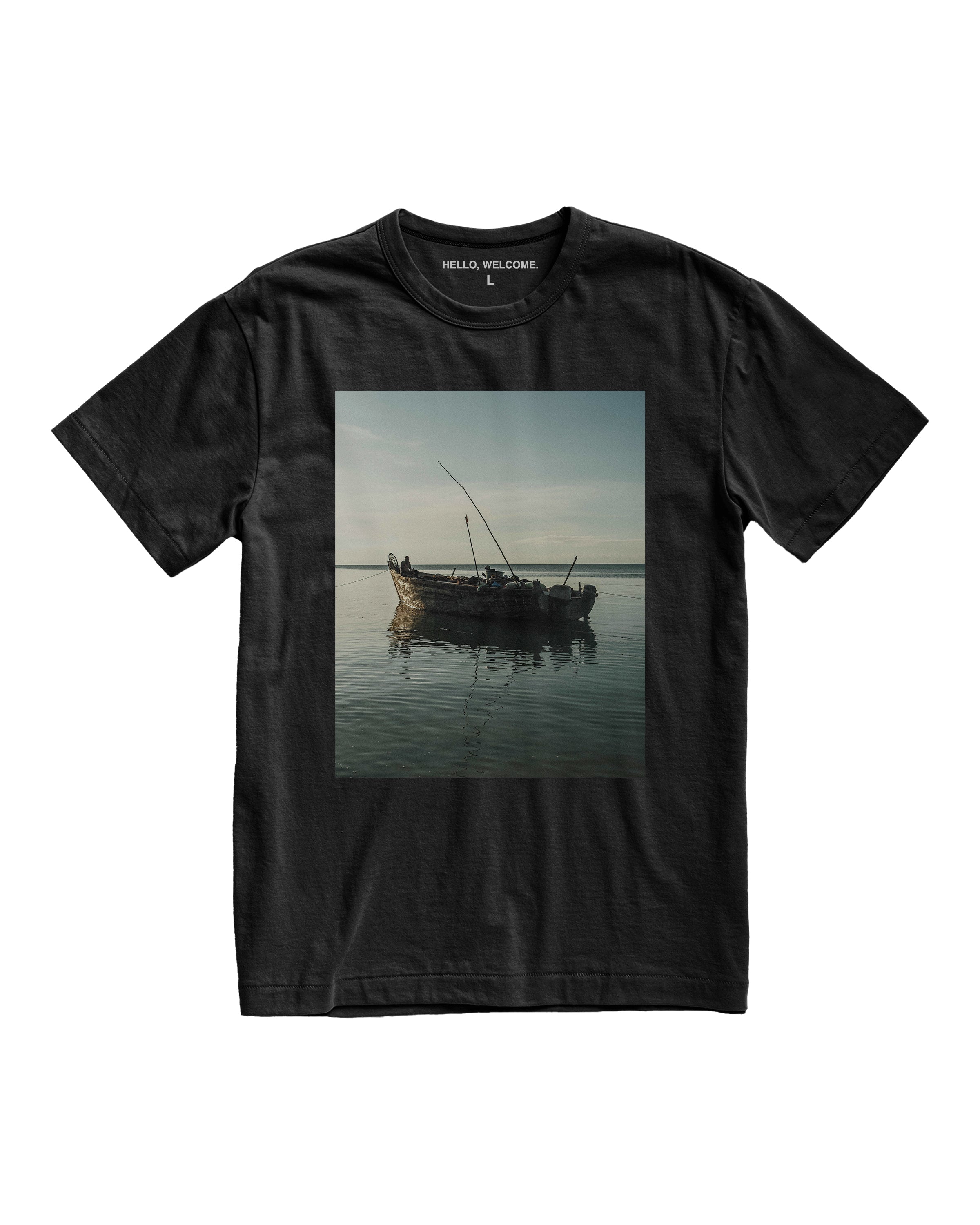 Boat on a Blue Night T-Shirt